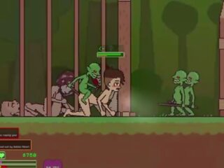 Captivity &vert; मंच 3 &vert; नग्न महिला survivor fights उसकी रास्ता के माध्यम से oversexed goblins लेकिन fails और हो जाता है गड़बड़ कठिन निगलने liters की कम &vert; हेंटाई गेम gameplay p3