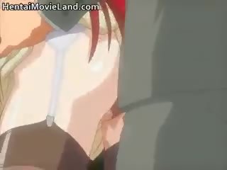 Beguiling redhead anime feature makakakuha ng napakaliit pagdaklot part4